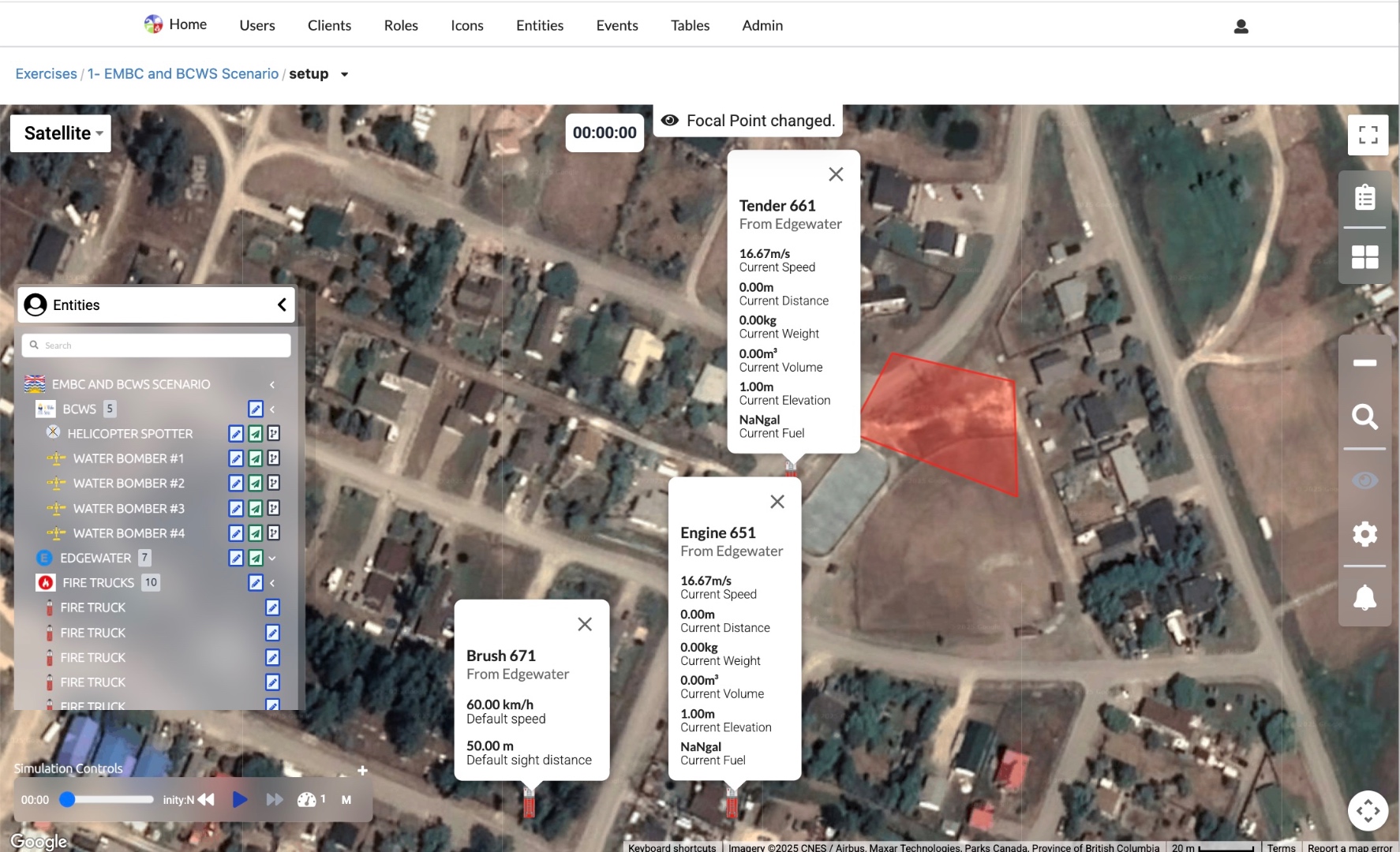ARTEMIS info-card overlay showing entity details on a live map