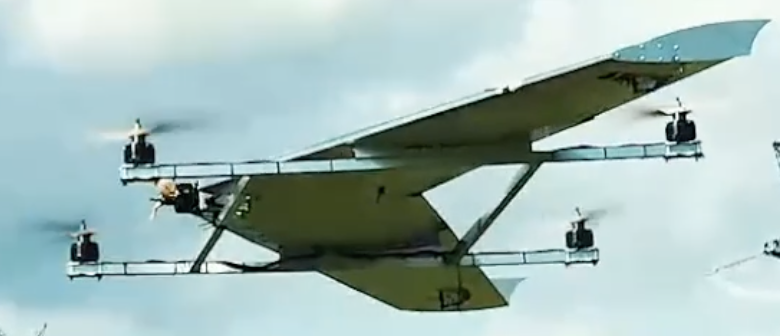 BV 350 mid-endurance VTOL UAV in flight